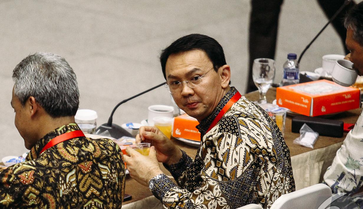 Plt Gubernur Jakarta Basuki Tjahaja Purnama saat menghadiri Rakornas Kabinet Kerja, Jakarta, Selasa (4/11/2014). (Liputan6.com/Faizal Fanani)