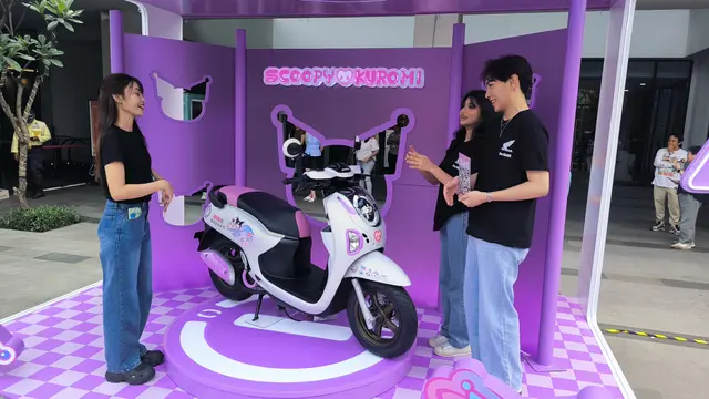 Intip Kolaborasi Honda Scoopy Kuromi yang Unik dan Penuh Gaya