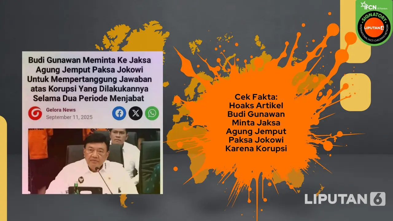 Cek fakta artikel Budi Gunawan minta Jaksa Agung jemput paksa Jokowi