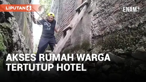 VIDEO: Viral! Akses Rumah Warga Bekasi Tertutup Tembok Hotel