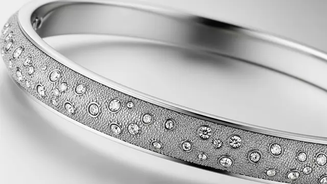 Bangle Pasir Bling dengan Taburan Kristal