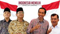Prabowo-Hatta dan Jokowi-JK (Liputan6.com/Andri Wiranuari)
