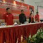 Ketua Umum PDIP Megawati Soekarnoputri saat memberikan pembekalan di Sekolah Pimpinan Dewan di Jakarta. (Liputan6.com/Yopi Makdori)