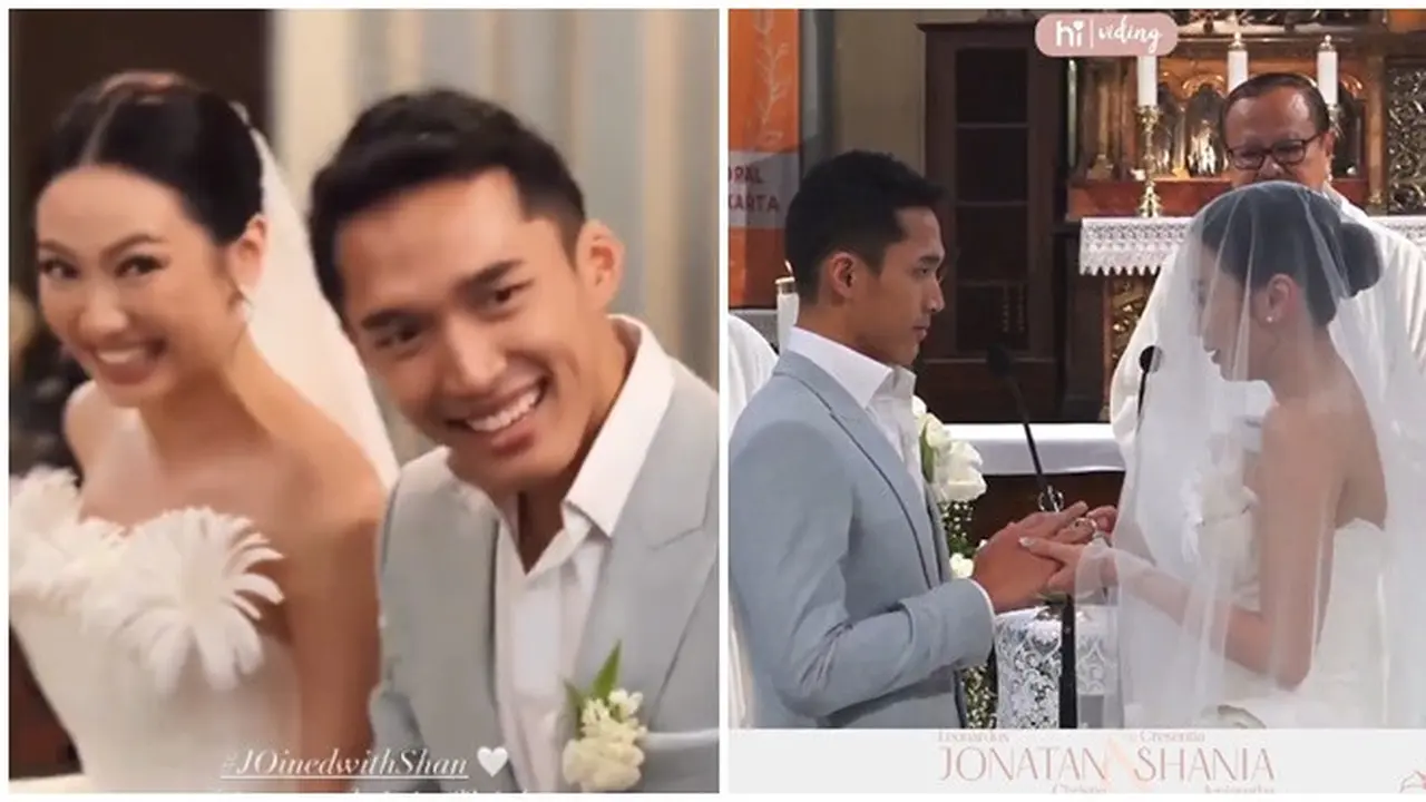 6 Potret Pernikahan Jonatan Christie dan Shanju