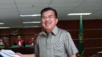 Bakal calon wakil presiden RI Jusuf Kalla menjadi saksi kasus dugaan korupsi Kemenlu di Pengadilan Tipikor, Jakarta, Rabu (4/6/2014) (Liputan6.com/Faisal R Syam).