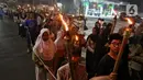 Pawai obor tersebut dilakukan untuk menyambut datangnya bulan suci Ramadan 1446 H/2025 M. (Liputan6.com/Angga Yuniar)