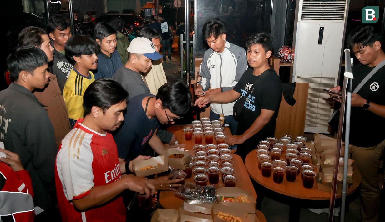 Lokasi Roaring Night Liga Inggris 2023/2024 antara Manchester City melawan Arsenal di Hype Cafe, Depok, Minggu (31/3/2024) malam. (Bola.com/Abdul Aziz)