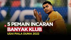 Berita Motion grafis deretan pemain yang diprediksi akan jadi incaran banyak klub usai penampilannya di Piala Dunia 2022. Salah satunya bintang milik Belanda, Cody Gakpo.