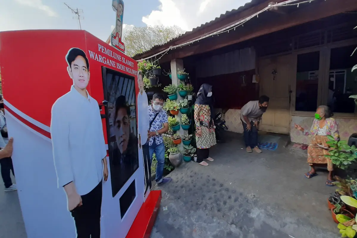 Kampanye virtual Calon Wali Kota Solo Gibran Rakabuming Raka.