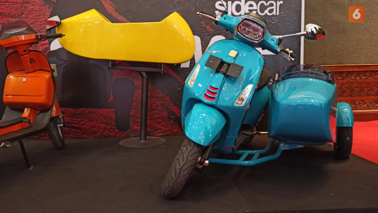 Penggunaan sespan di skutik Vespa (Fahmi/Liputan6)