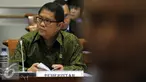 Menteri Komunikasi dan Informatika Rudiantara saat mengikuti Rapat Kerja (Raker) dengan Komisi I DPR, di Kompleks Parlemen, Senayan, Jakarta, (13/4). Raker tersebut membahas RUU tentang Informasi dan Transaksi Elektronik. (Liputan6.com/Johan Tallo)