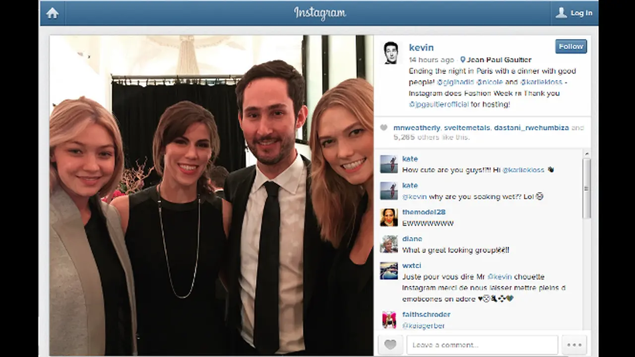Kevin Systrom Instagram Founder - Jean Paul Gaultier Dinner 0315
