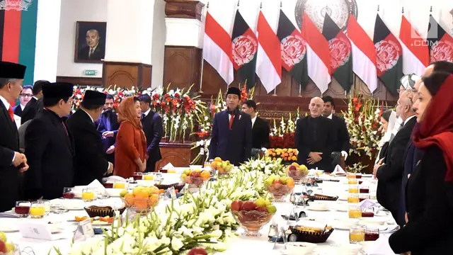 Presiden Jokowi dan Presiden Afganistan Ashraf Ghani