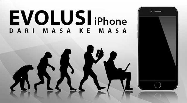 Infografis evolusi iPhone dari masa ke masa