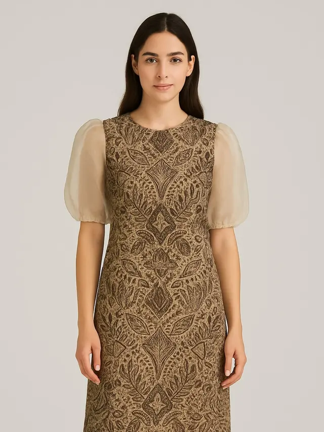 Model Dress Batik Selutut Terbaru