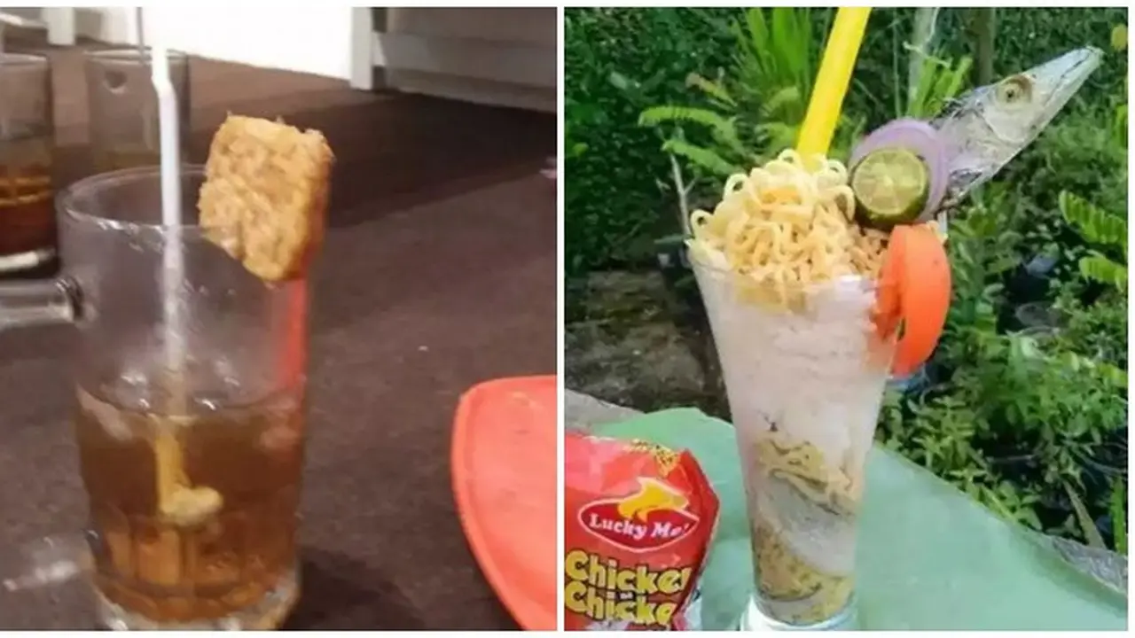 6 Potret Hiasan Minuman di Pinggiran Gelas Ini Nyeleneh, Jadi Gagal Estetik