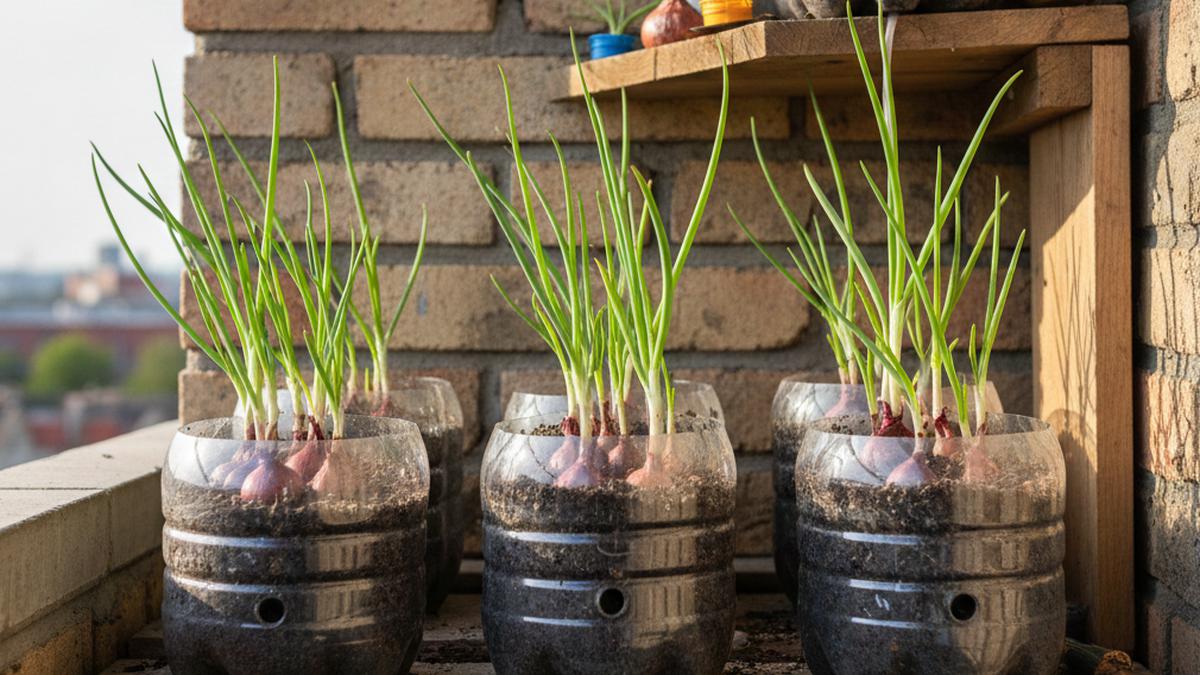 Cara Menanam Bawang Merah Sisa Dapur di Botol Plastik untuk Kebun Mini di Rumah