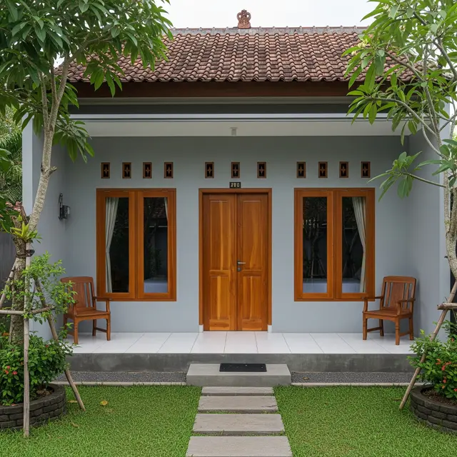9 Model Rumah Sederhana Warna Abu-abu