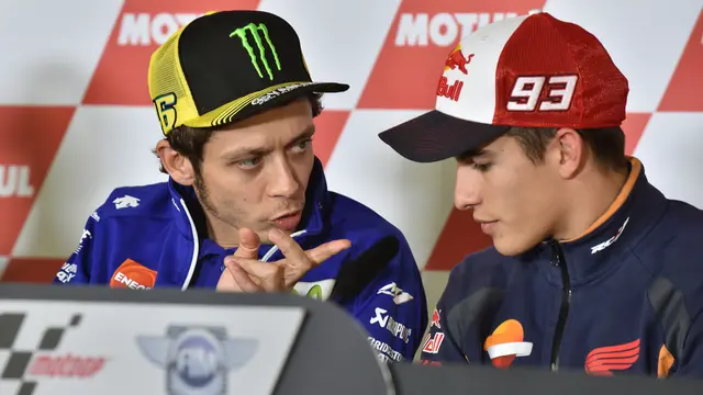 Valentino Rossi dan Marc Marquez