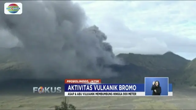 Persebaran abu vulkanik Gunung Bromo diperkirakan meluas hingga Pasuruan dan Malang akibat perubahan arah angin.