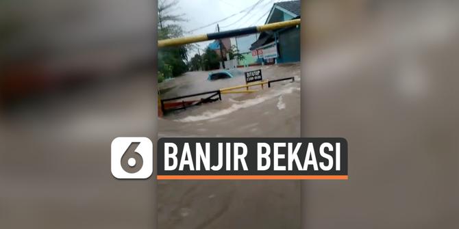 VIDEO: Banjir Terjang Perumahan di Pondok Gede Bekasi