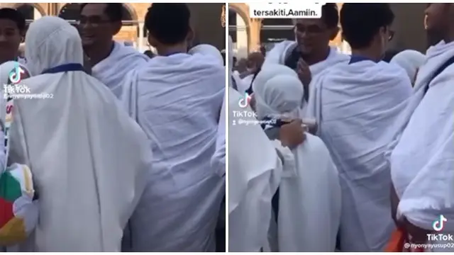 6 Potret Lesti Kejora Menangis di Depan Ka'bah, Ditenangkan Ayah dan Kakaknya