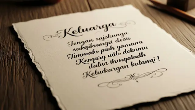 Contoh Puisi Keluarga Singkat Penuh Makna dan Menyentuh Hati