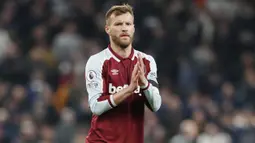 Andriy Yarmolenko pindah ke Liga Inggris setelah diboyong West Ham dari Borussia Dortmund pada 2018 dengan biaya seharga 20 juta euro. Pemain timnas Ukraina itu meninggalkan West Ham pada 2022 dan kemudian melanjutkan kariernya bersama Al-Ain. (AFP/Ian Kingto)