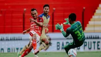 Duel Barito Putera vs Bali United pada laga pekan ke-27 BRI Liga 1 2023/2024, Senin (4/3/2024). (Bola.com/Alit Binawan)