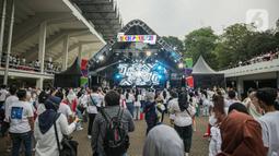 Deretan selebriti papan atas seperti Vincent Rompies, Duta Modjo, Arya Saloka dan Ziva Magnolya yang akan mewakili Indonesia di Vindes Sport. (Liputan6.com/Faizal Fanani)