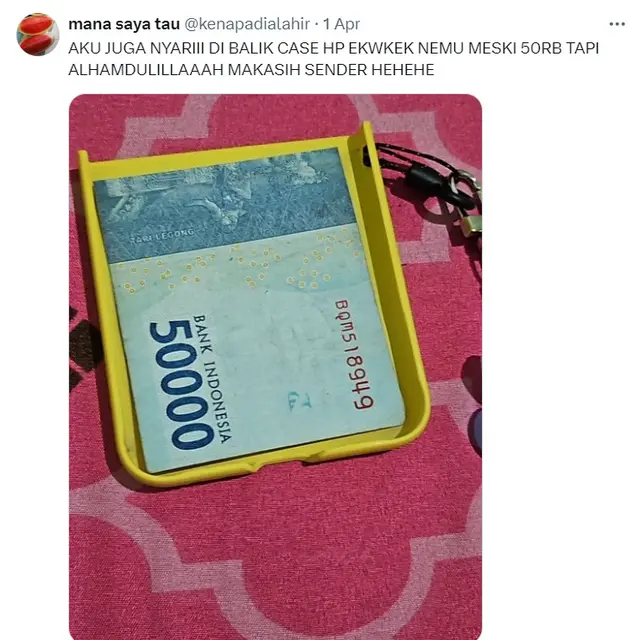 6 Potret Nemu Uang Kaget di Tempat Tak Pernah Terpikirkan Ini Bikin Senang