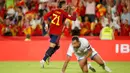Namun, dengan dukungan pendukungnya, Spanyol lebih baik dalam memanfaatkan peluang menjadi gol. (AP Photo/Fermin Rodriguez)