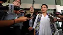 Menteri Luar Negeri, Retno Marsyudi memberi keterangan pers usai menyerahkan LHKPN kepada KPK, Jakarta, Kamis (4/12/2014). (Liputan6.com/Miftahul Hayat)