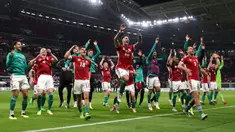 Hungaria berhasil menaklukkan Jerman pada duel matchday 5 Grup 3 UEFA Nations League A 2022/2023, Sabtu (24/9/2022) dini hari WIB yang berlangsung di Red Bull Arena Leipzig. (AFP/Ronny Hartmann)