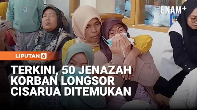 50 Kantong Jenazah Diterima DVI, Korban Longsor Cisarua Bertambah