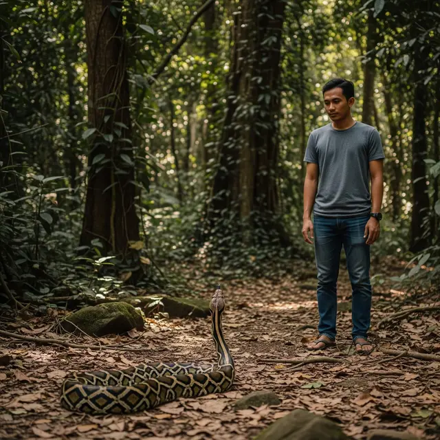 Apa yang Harus Dilakukan Jika Ada Ular Jarak 1 Meter