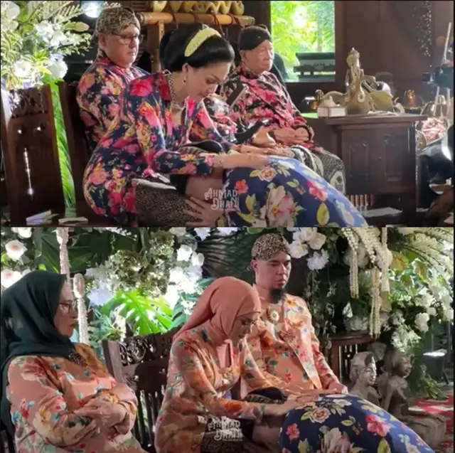 6 Potret kebersamaan Mulan Jameela dan Maia Estianty di pernikahan Al Ghazali, viral saat salaman