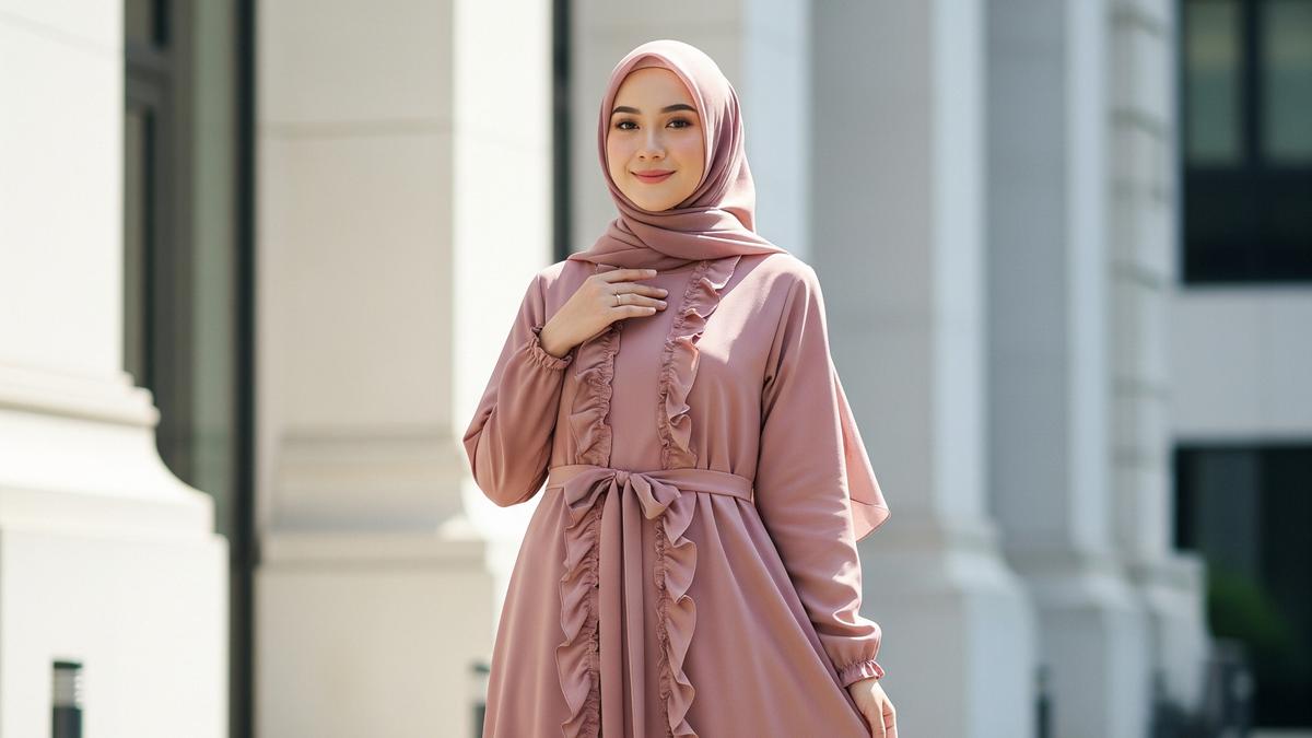 9 Model Gamis Malaysia Terbaru 2025, Tampil Anggun dan Nyaman
