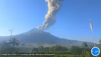 Gunung Lewotobi Laki-Laki Meletus Hebat, Abu Vulkanik Menyeruak 2.500 Meter
