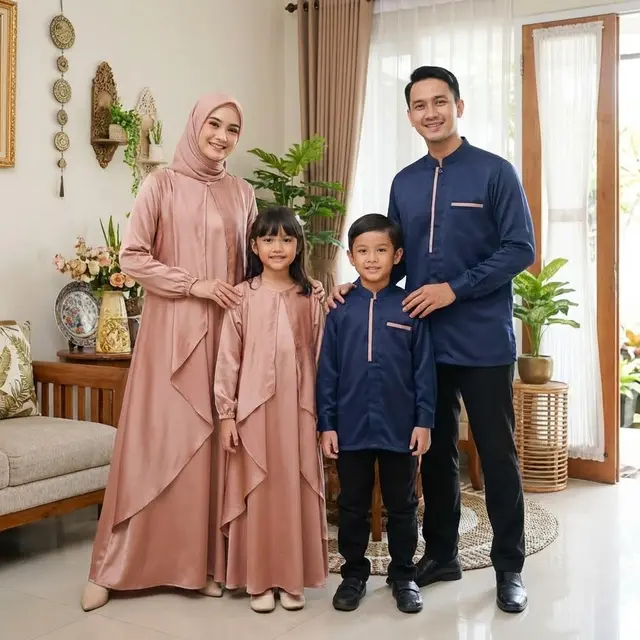 Gamis Sarimbit Layering Silk