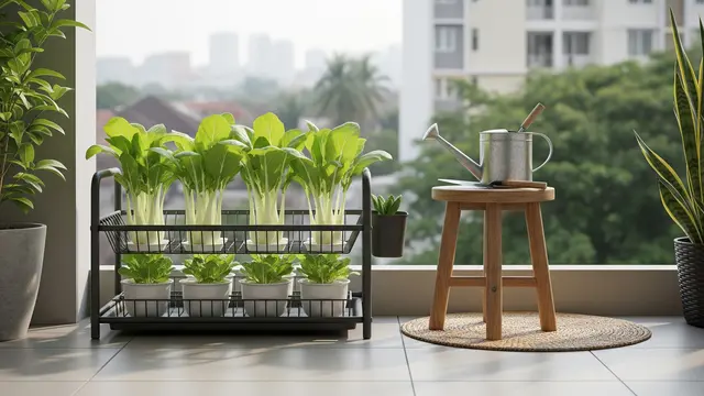 10 Ide Kebun Sayur dari Rak Piring Bekas, Ciptakan Taman Vertikal Estetik