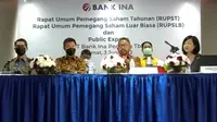 Paparan publik PT Bank Ina Perdana Tbk (BINA), Jumat (3/6/2022) (Foto: tangkapan layar/Pipit I.R)