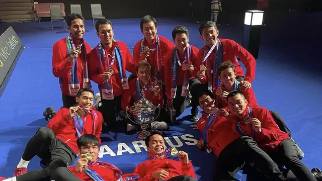 Indonesia bawa pulang Thomas Cup setelah 19 tahun penantian/dok. Instagram @king.chayra