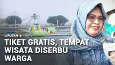 Libur sekolah, tempat wisata di Jakarta ramai semua. Di kawasan Ancol, Jakarta Utara, ribuan pengunjung membawa buah hati mereka basah-basahan di Pantai Ancol. Dan alam rangka Hari Jadi Ke-499 Jakarta, tiket masuk Ancol pun gratis.