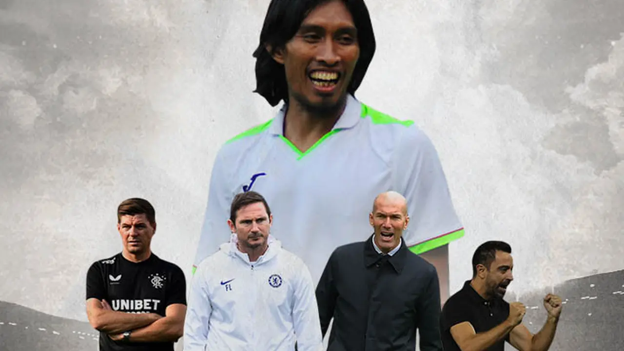 Ilustrasi Pemain - Budi Sudarsono, Xavi Hernandez, Zinedine Zidane, Frank Lampard, Steven Gerrard