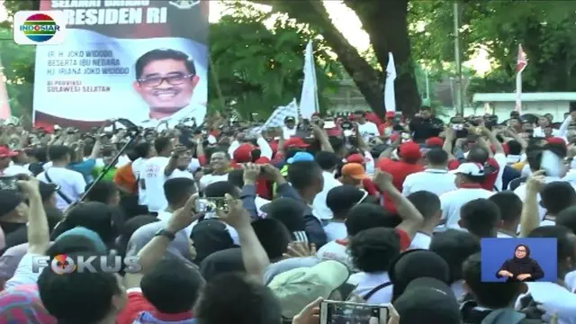 Bersama Presiden Jokowi, Warga Makassar Ikuti Jalan Sehat
