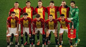Aksi bek kiri Timnas Indonesia, Dean James bersama Go Ahead Eagles di Liga Europa 2025/2026. (Instagram Dean James)