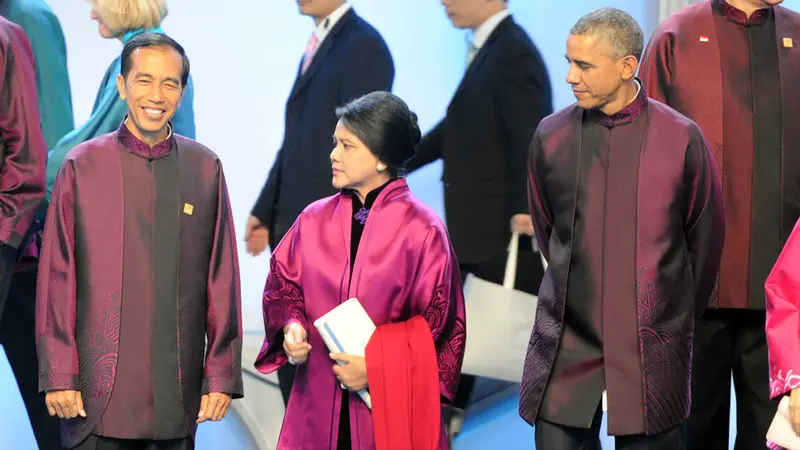 Jokowi foto bersama Obama