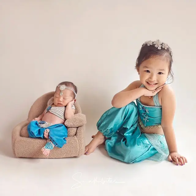 5 Potret Anak Ruben Onsu, Thalia dan Thania dengan Konsep Disney