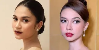 Lihat di sini beberapa potret beda pesona kecantikan Azizah Salsha dan Yuki Kato dipulas lipstik merah saat jadi bridesmaid Aaliyah Massaid.